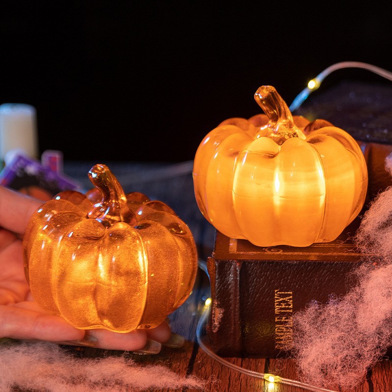 Halloween Pumpkin Decor Led - Halloween LED Luminous Pumpkin Lantern Tabletop