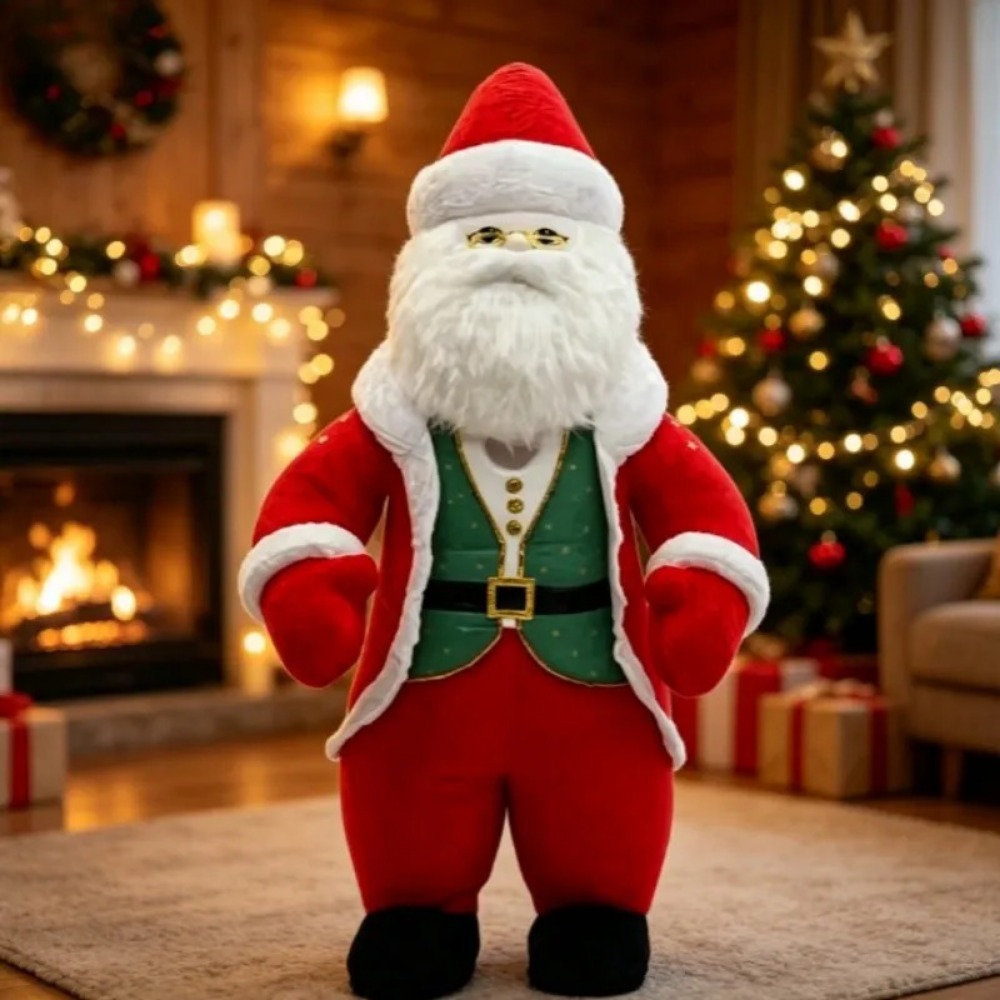 Halloween Costume Adult - Inflatable Santa Claus Mascot Costume Adult
