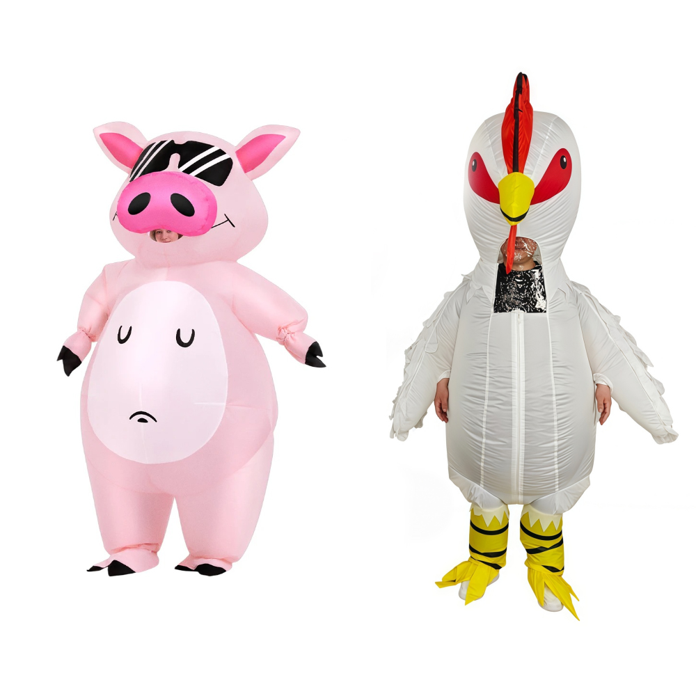 Cartoon Animal Piglet Inflatab - Halloween Costume Adult review and price