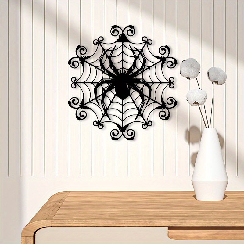 1Vintage Spider Web Metal Wall - Spider Web Halloween Decoration review and price