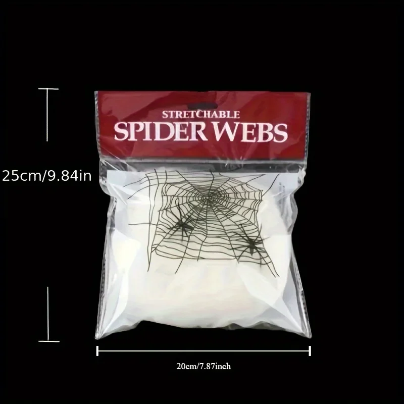 Stretchable Spider Webs With 2 - Spider Web Halloween Decoration review and price
