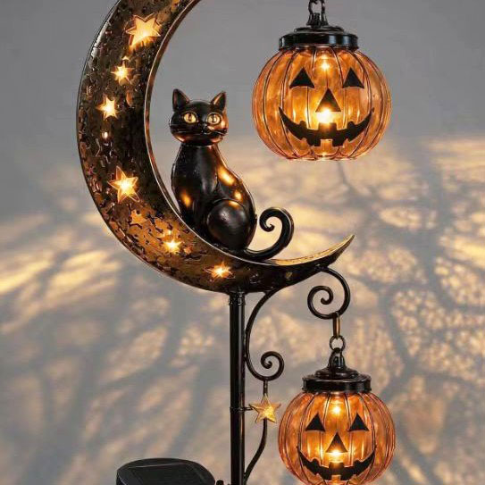 Halloween Black Cat & Pumpkin  - Pumpkin Lantern Halloween review and price