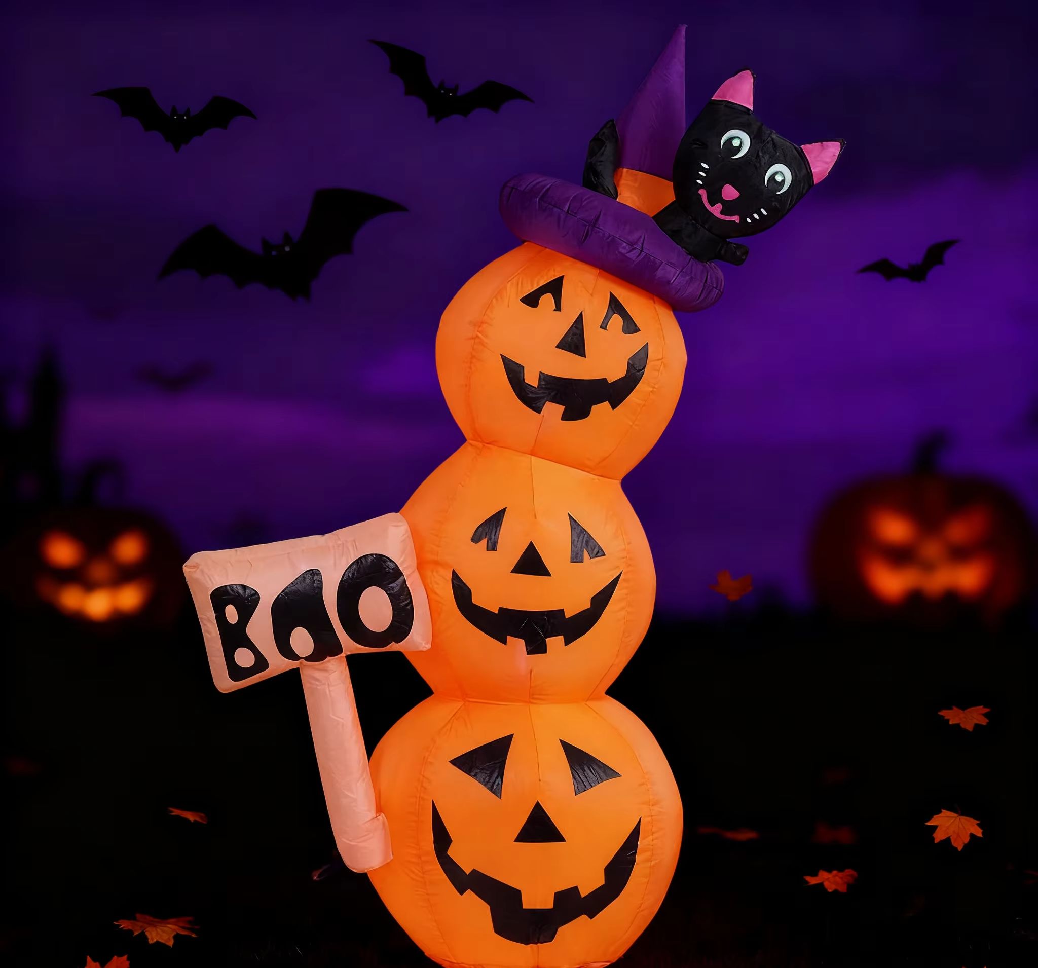 5.2ft / 1.6m Halloween Inflata - Halloween Pumpkin Decor Led review and price