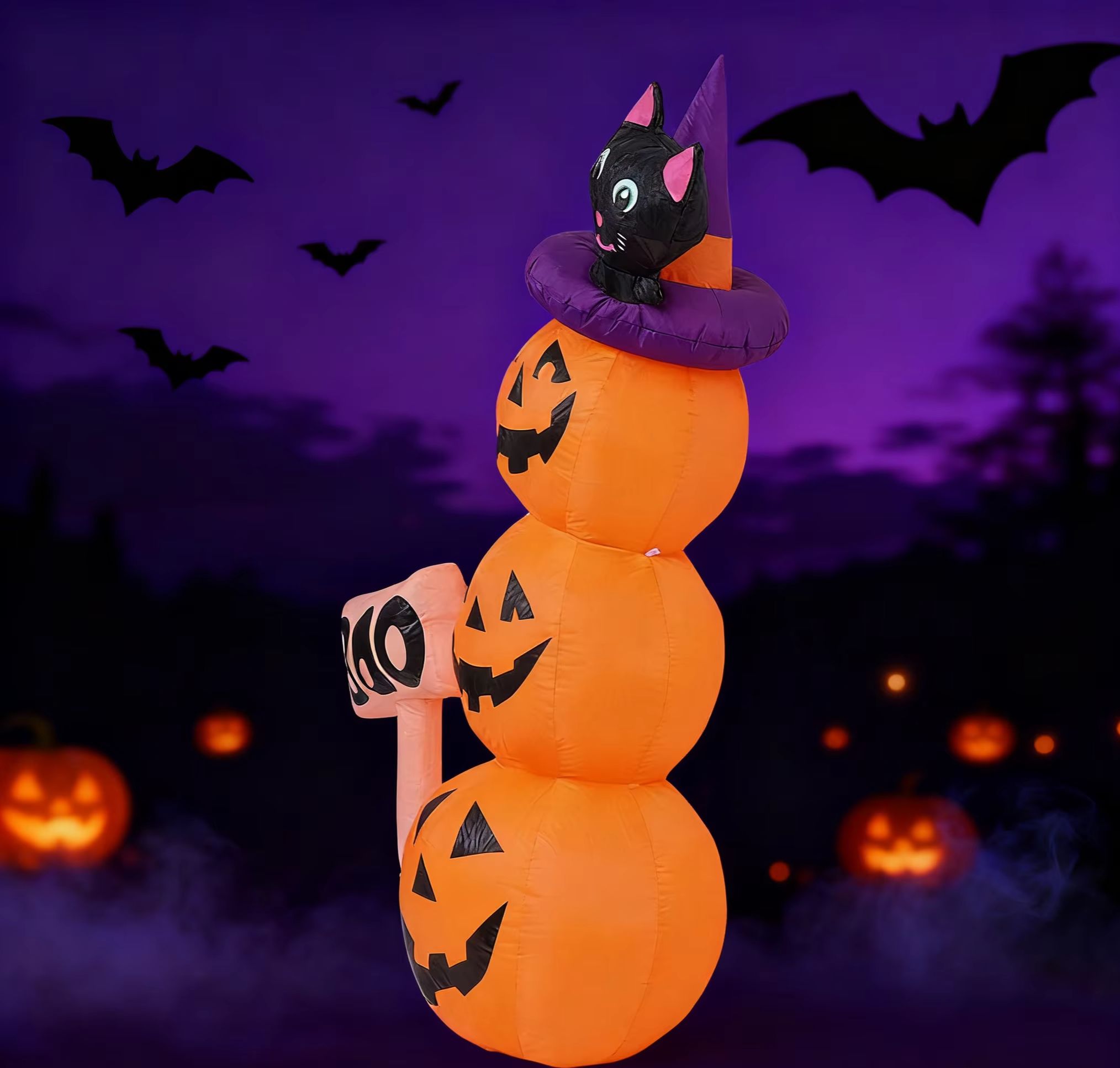 5.2ft / 1.6m Halloween Inflata - Halloween Pumpkin Decor Led review and price