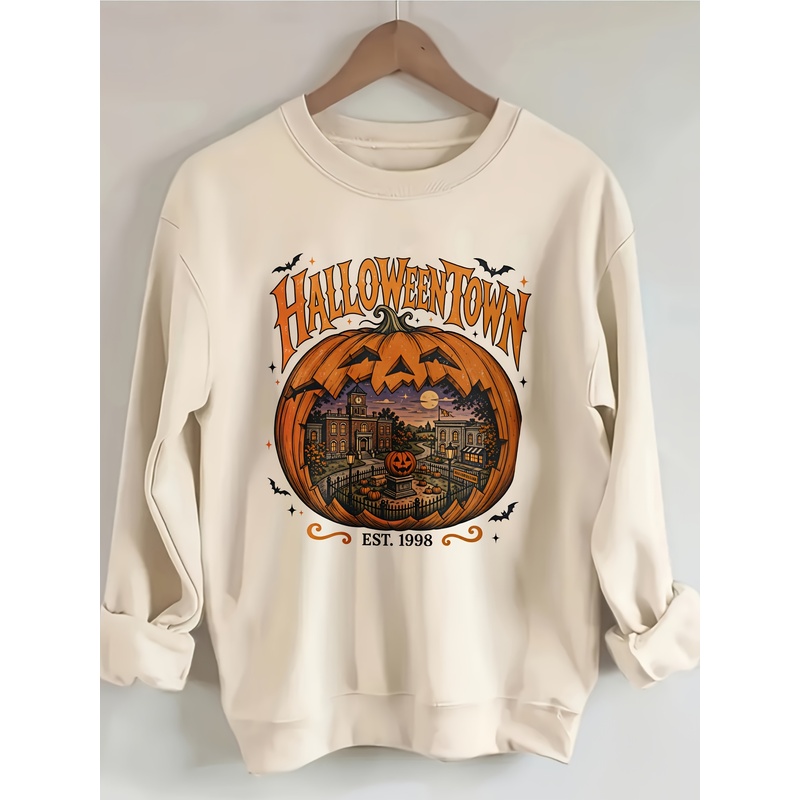 Summer Halloween Town Printed  - Pumpkin Lantern Halloween review and price