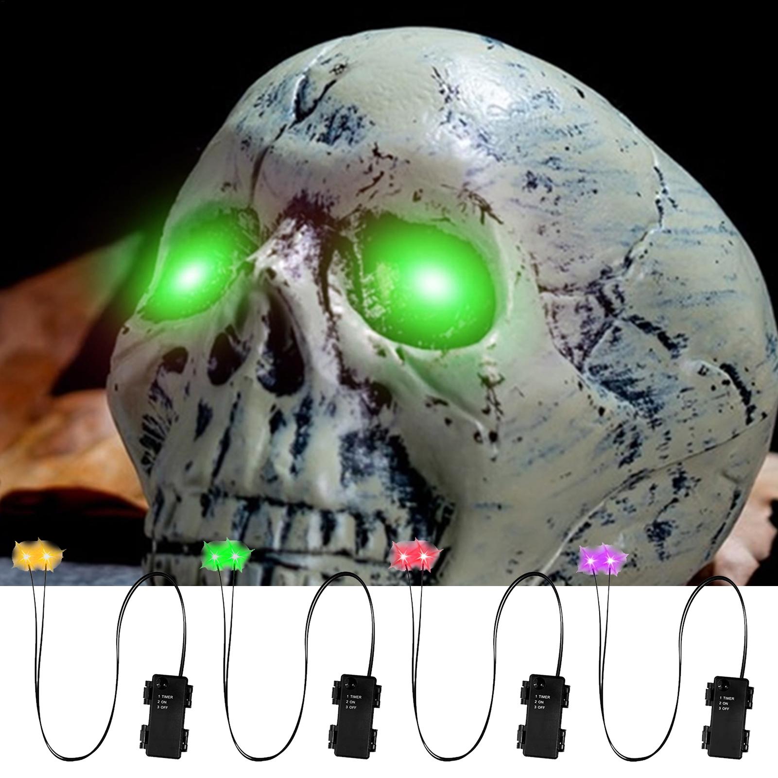 1PC Glowing Eyes Halloween Lig - Halloween Pumpkin Decor Led review and price