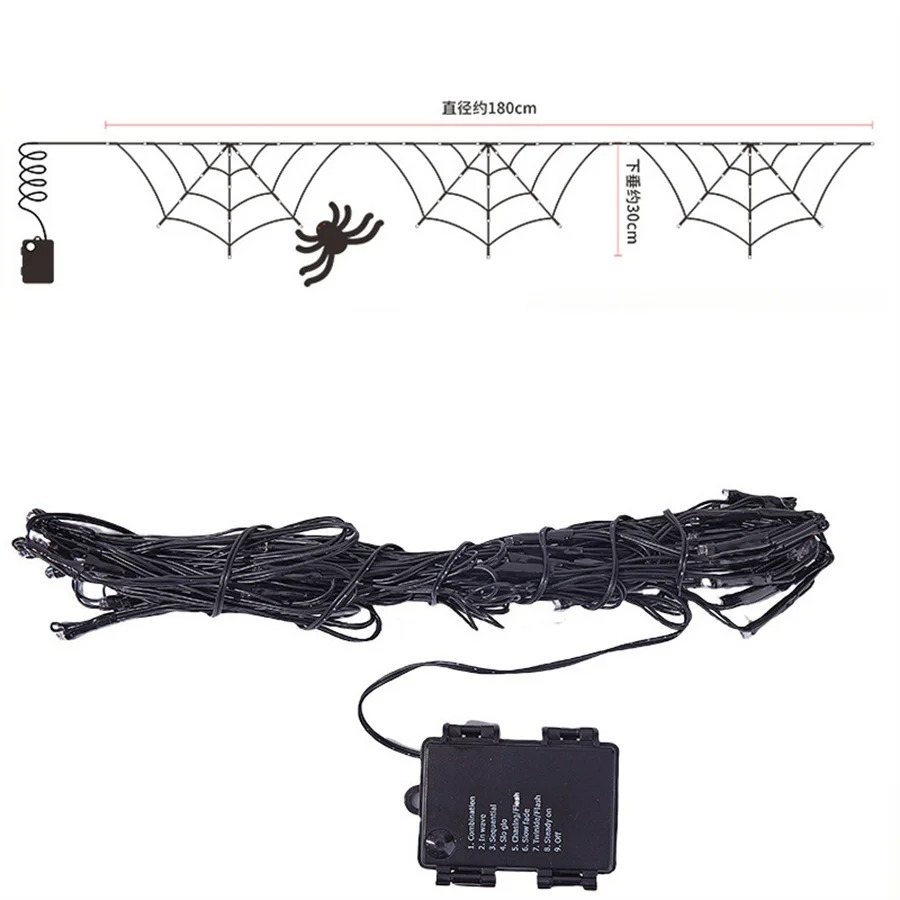 Halloween Spider Web String Li - Halloween Led String Lights Orange review and price