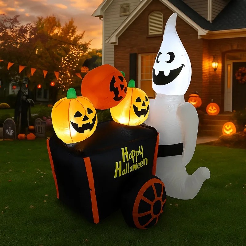 6FT Halloween Outdoor Holiday  - Halloween Pumpkin Decor Led review and price