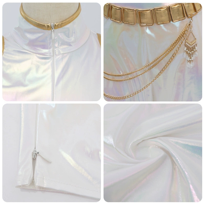 Cosplay Costume PU Leather Whi - Halloween Costume Kids review and price