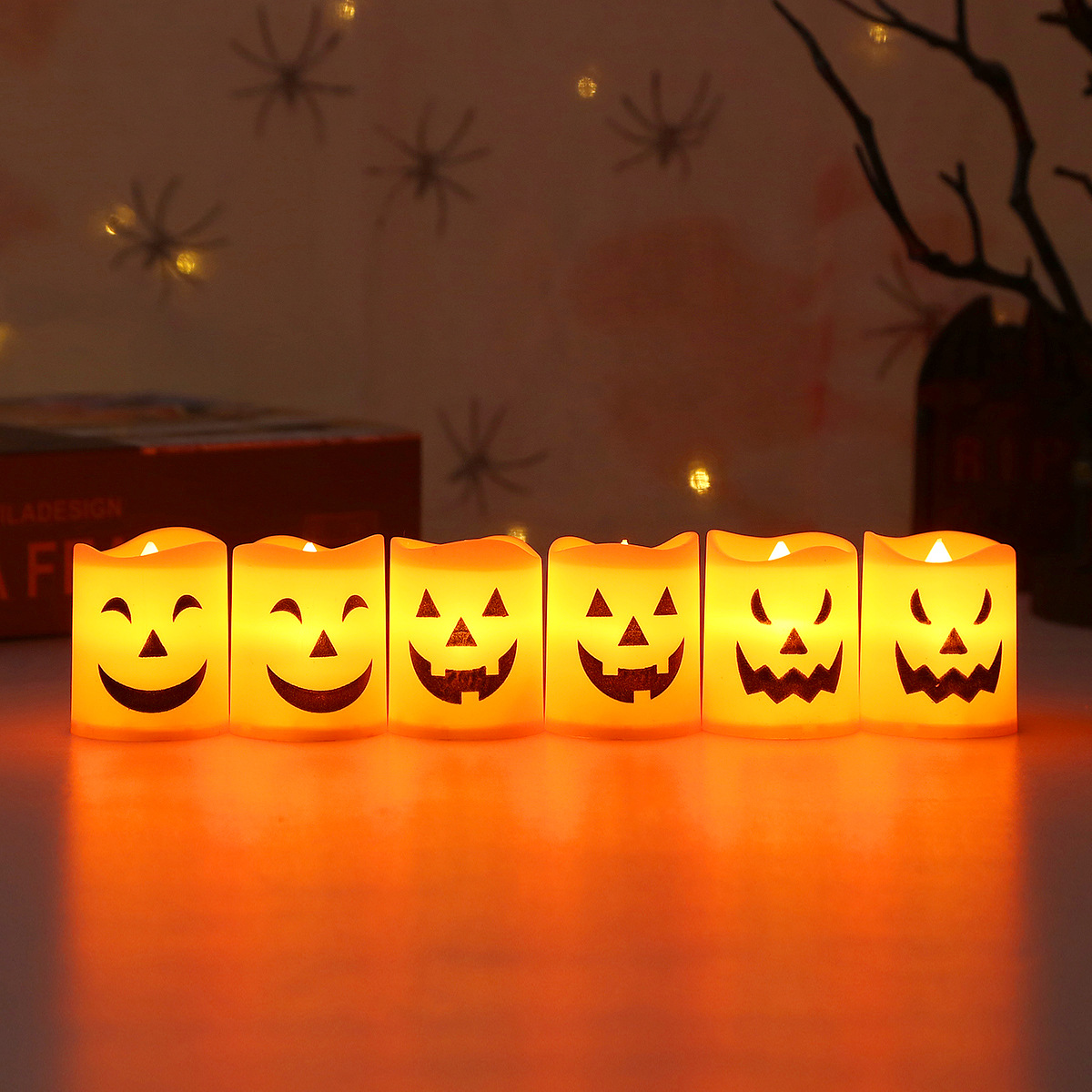 6pcs Halloween LED Ghost Pumpk - Halloween Pumpkin Decor Led review and price
