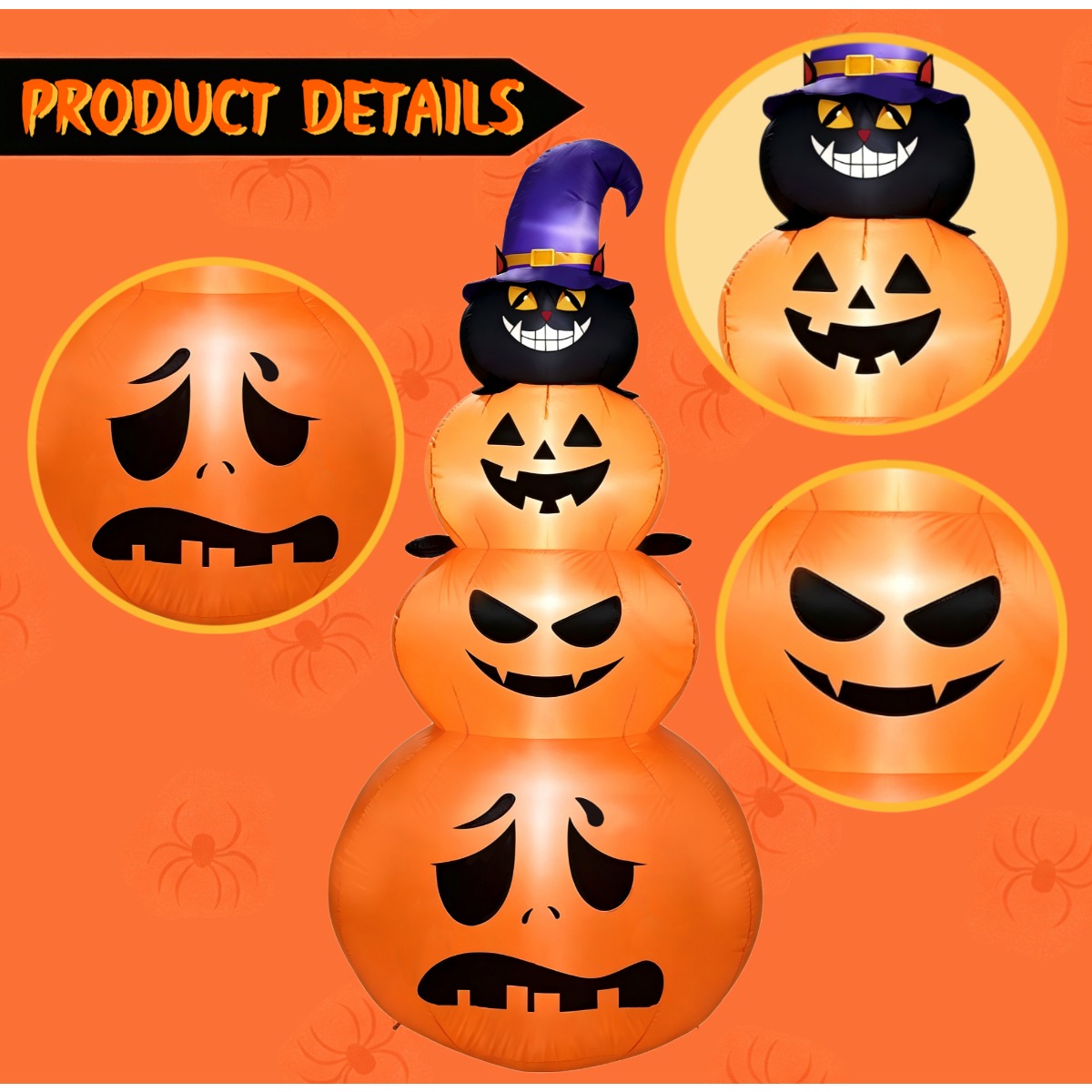 Outdoor Holiday Decorations Ha - Halloween Pumpkin Decor Led review and price
