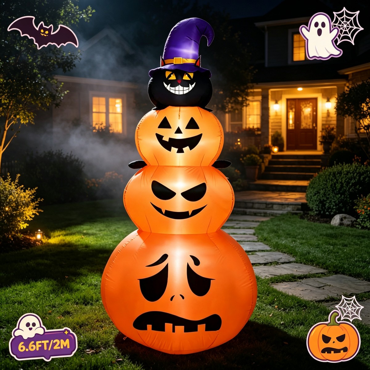 Outdoor Holiday Decorations Ha - Halloween Pumpkin Decor Led review and price