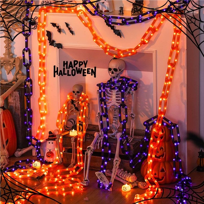 78.74in Halloween Outdoor Sola - Halloween Led String Lights Orange review and price