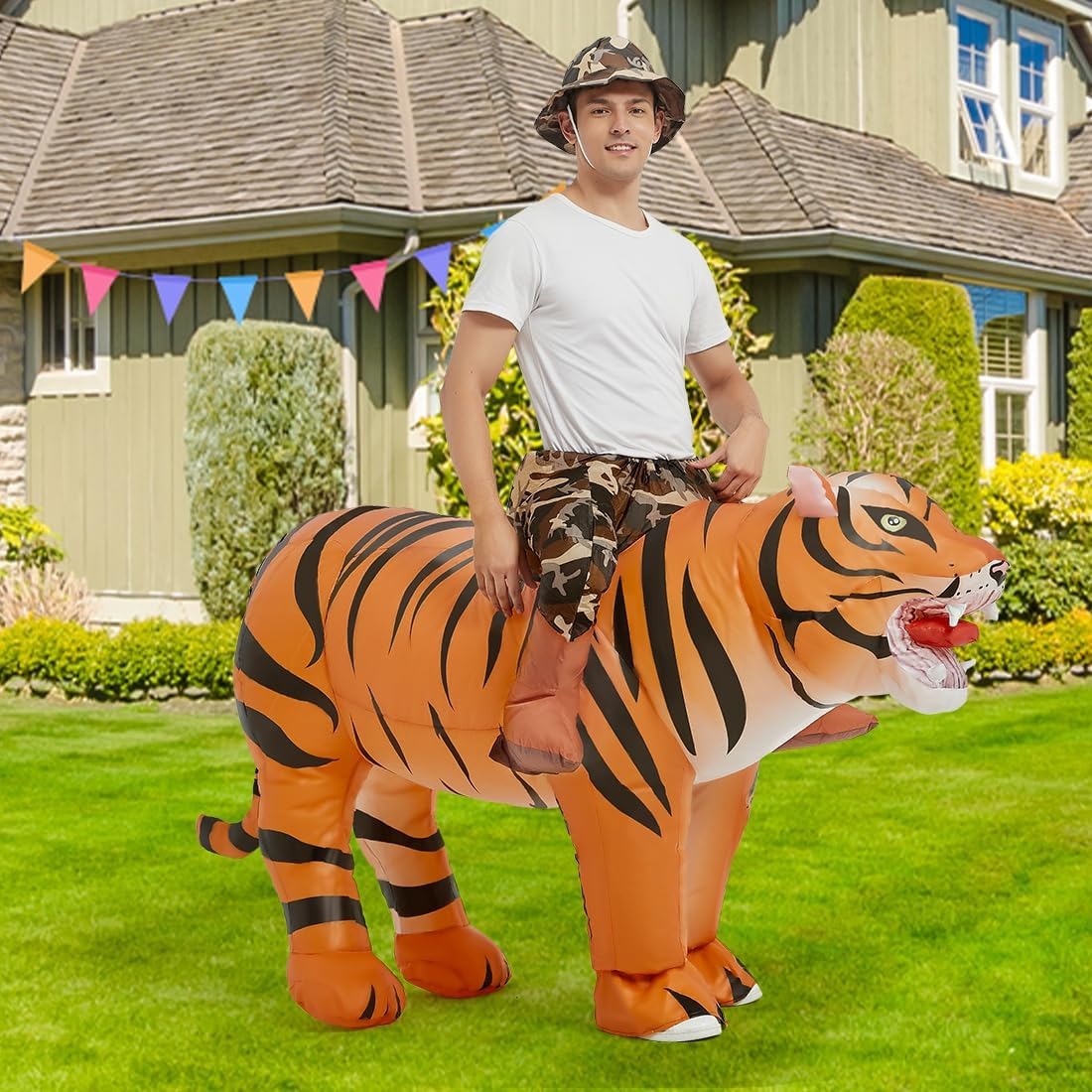Inflatable Tiger Costume for A - Halloween Costume Adult review and price