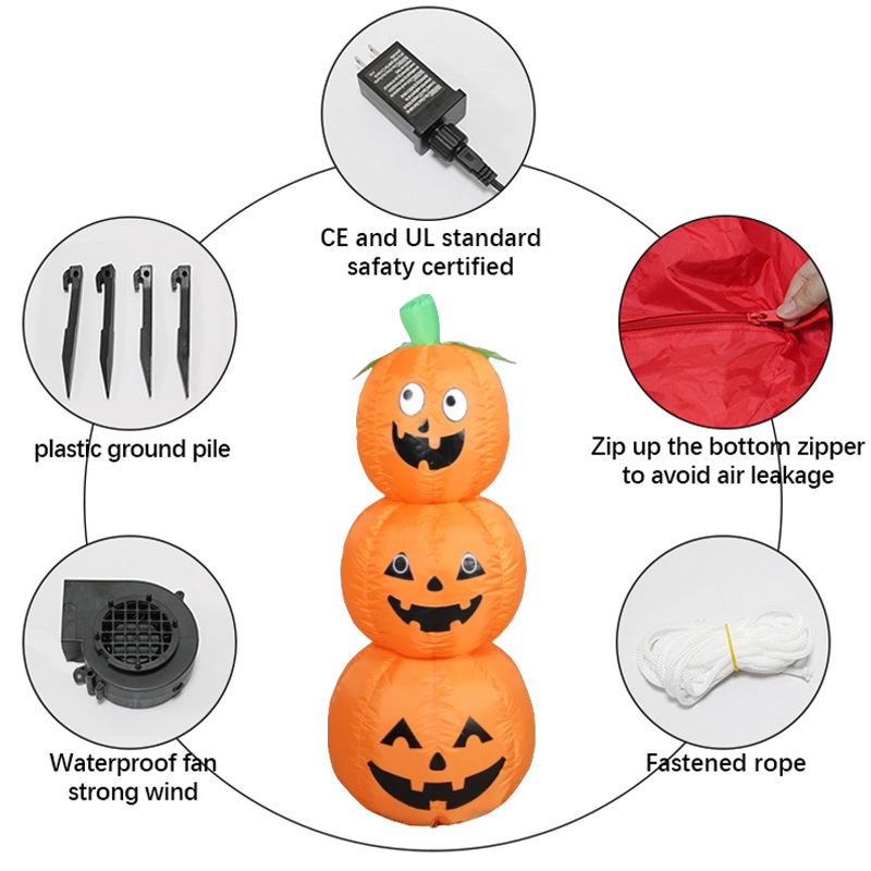 1.2M Stackable Halloween Infla - Halloween Pumpkin Decor Led review and price