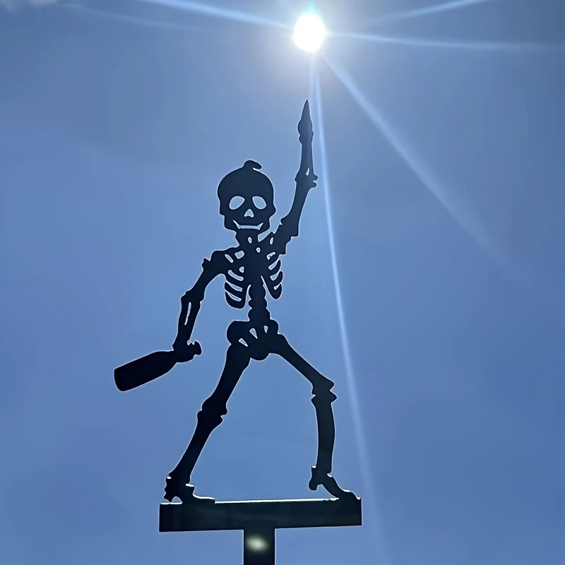 2D 1pc  Metal Portable Skeleto - Halloween Skeleton Decoration review and price