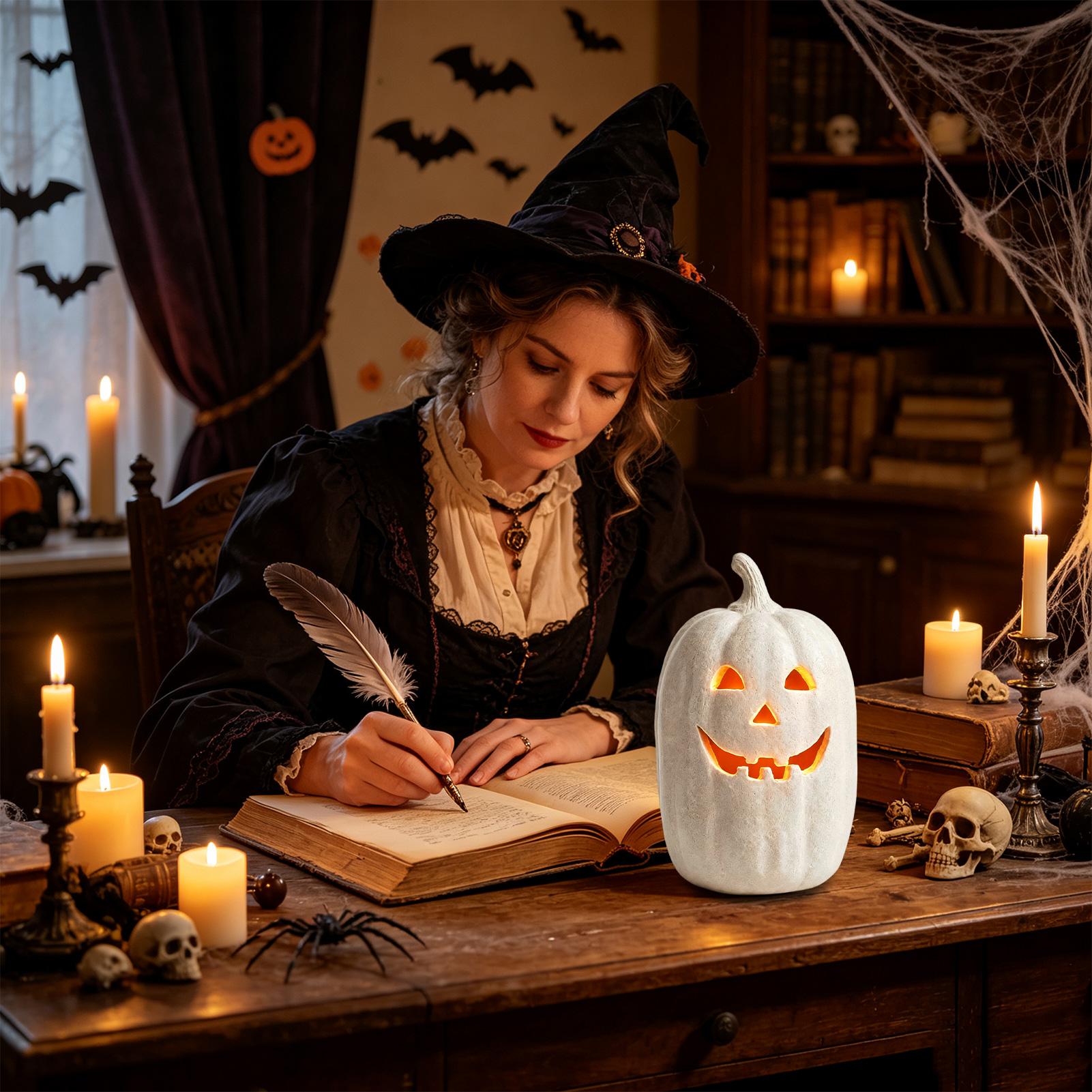 Halloween Pumpkin Decor Resin  - Pumpkin Lantern Halloween review and price